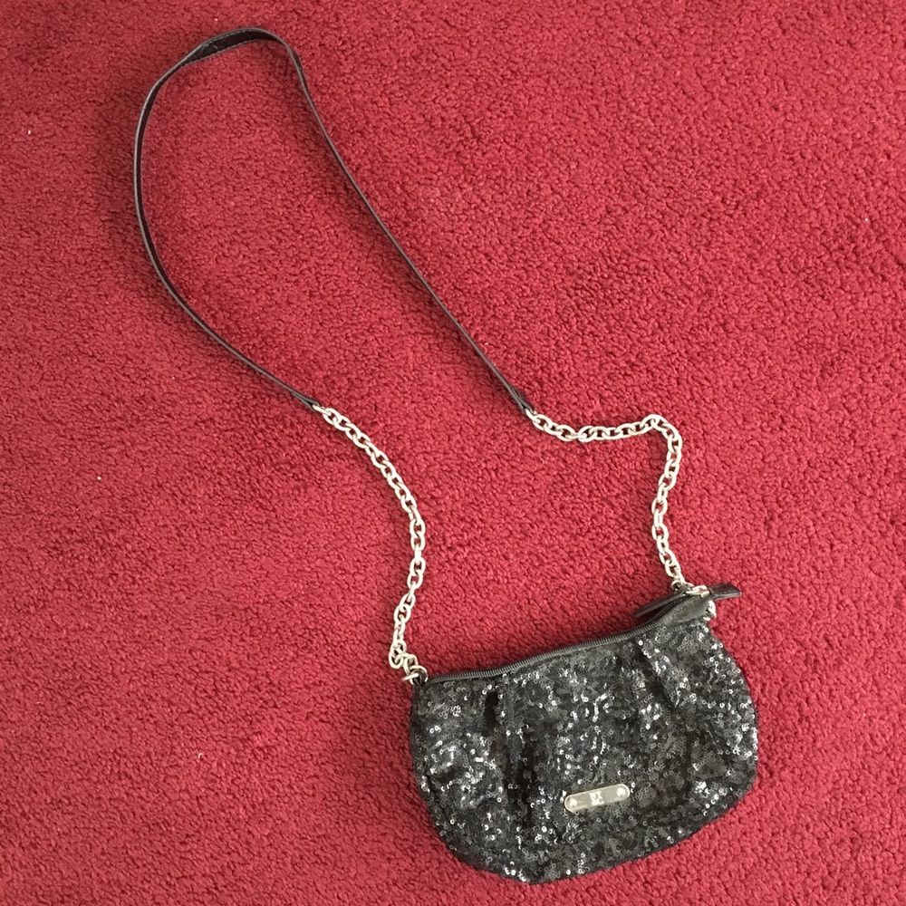 NY&Co Black Sequin Crossbody
